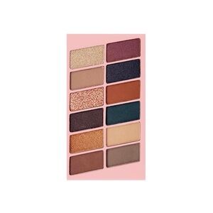 Italia Deluxe Colors Crush Matte & Shimmer Eyeshadow Palette-Warm Shimmer
